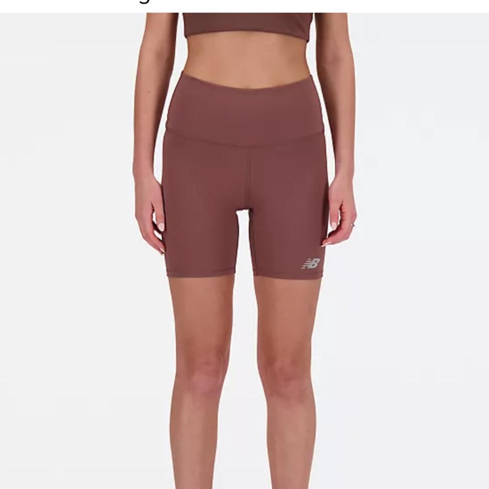 New Balance Harmony High Rise Short 6", Size S, Color Licorice - Picture 2 of 5